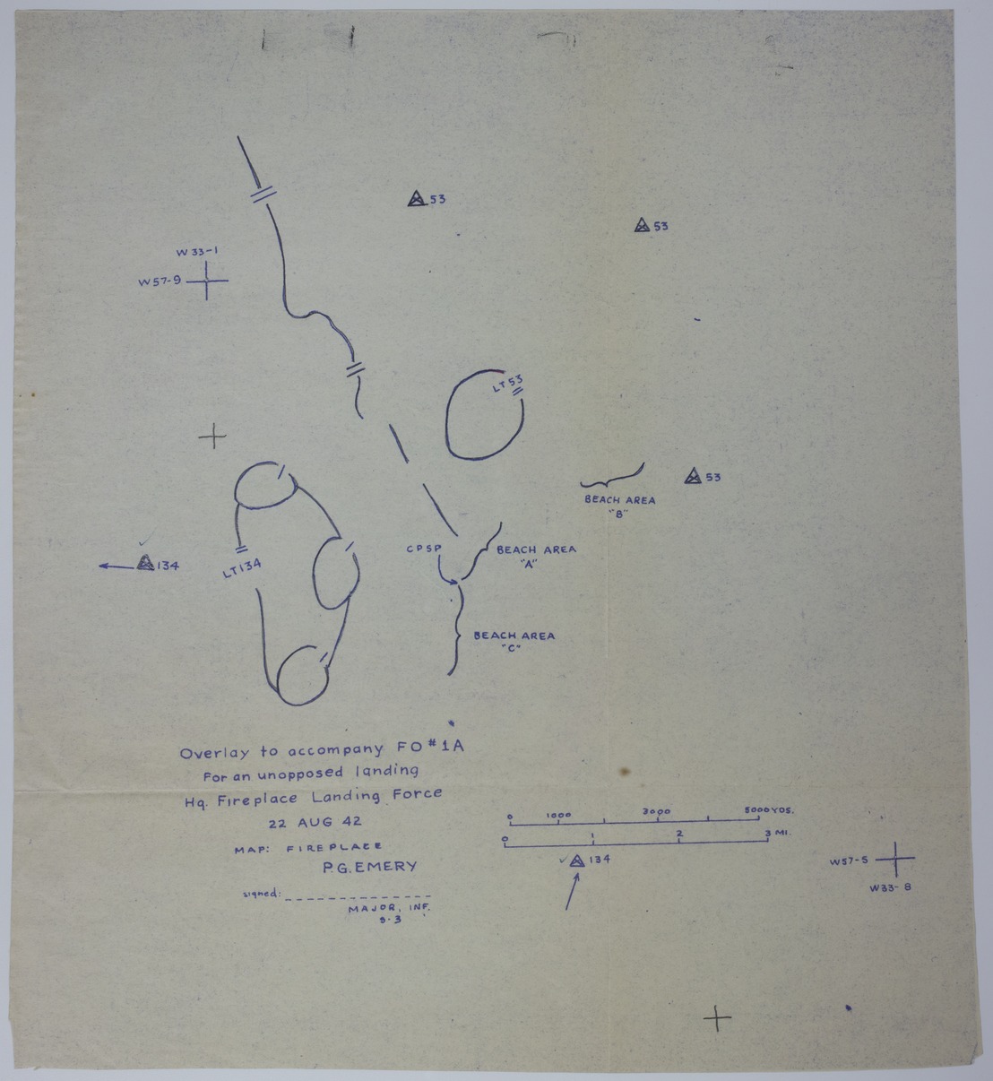 Map of the Landing at Adak Island | Harry S. Truman