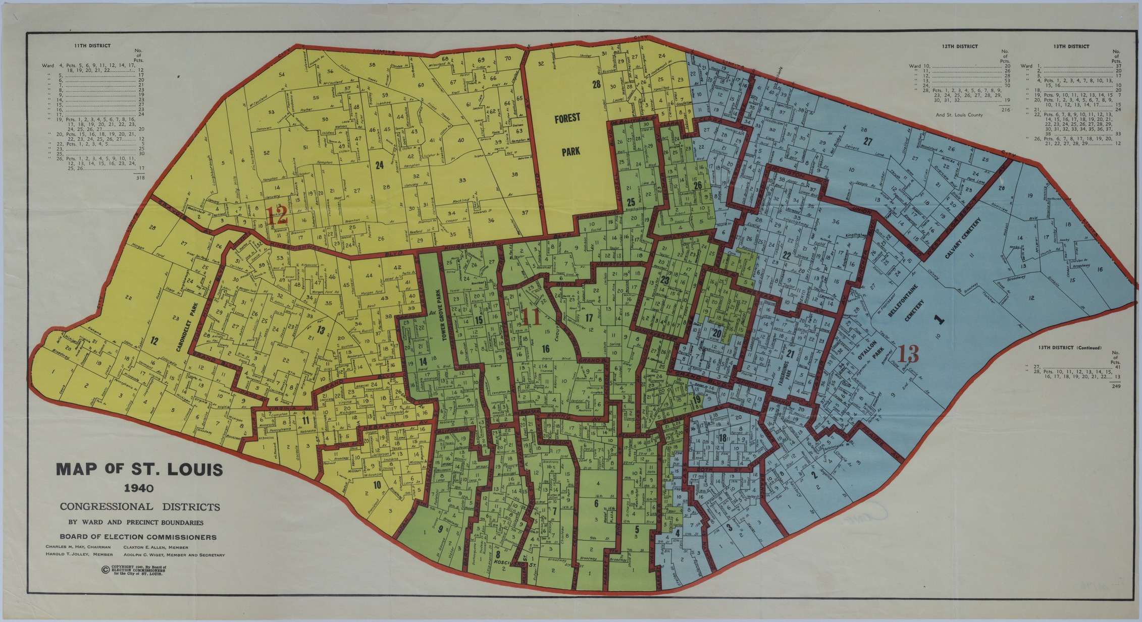 St Charles County Precinct Map Map Of Congressional Districts In St. Louis, Missouri | Harry S. Truman