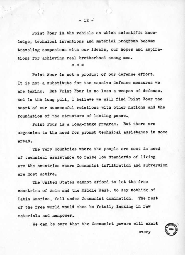 Paul Duncan to Richard Neustadt, with Attached Speech Draft