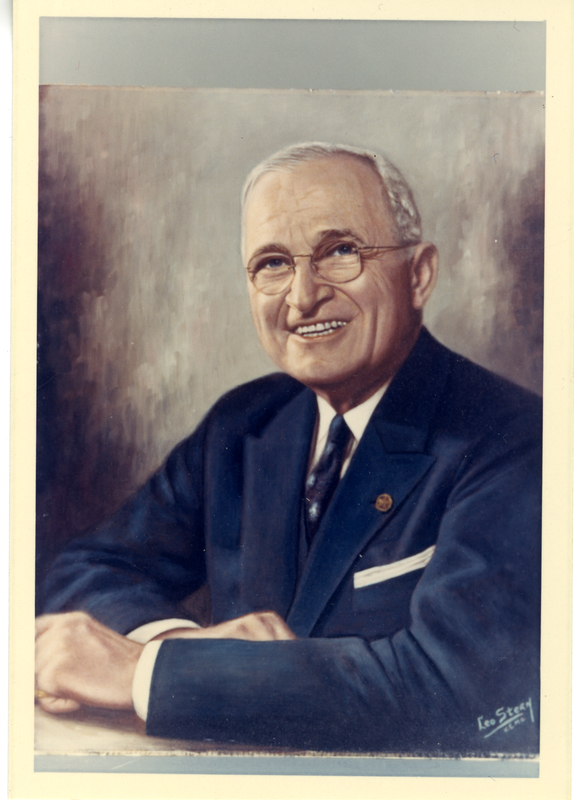 Color Photograph Of Harry S Truman Harry S Truman