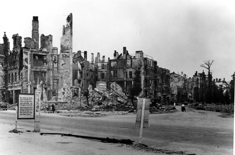 Buildings in Berlin, Germany, destroyed or damaged by bombing in World