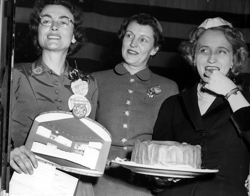 Mrs. Samuel P. Weston, Mrs. Philip Pillsbury, and Margaret Truman at