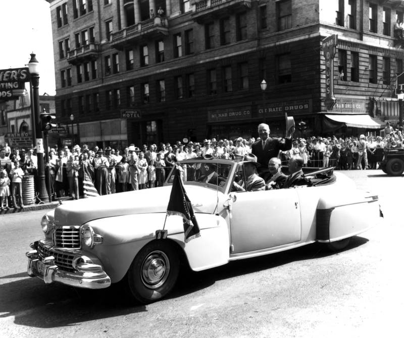 President Truman in a Parade in Coulee City, Washington Harry S. Truman