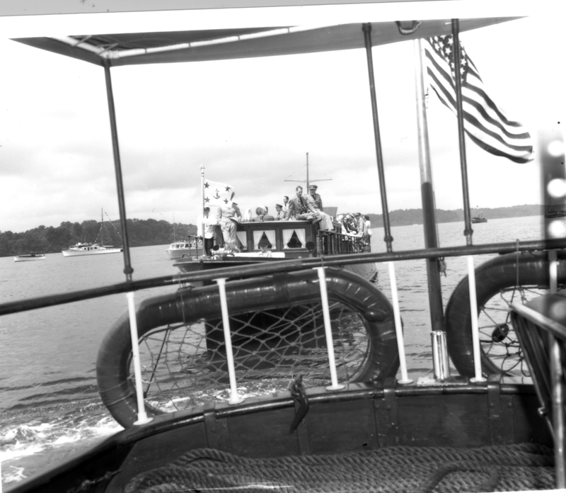 Excursion Boat Photographed from the Lenore at the Cornell-Navy Crew ...