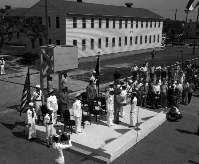 Officers and the Graduating Class of the Fleet Sonar School, Key West