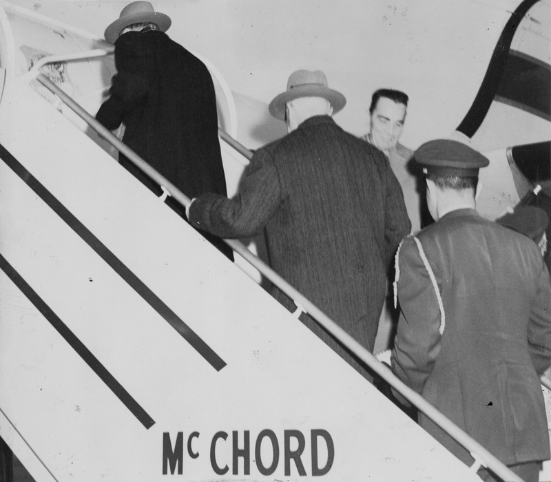 Departing from McChord Air Force Base, Washington Harry S. Truman