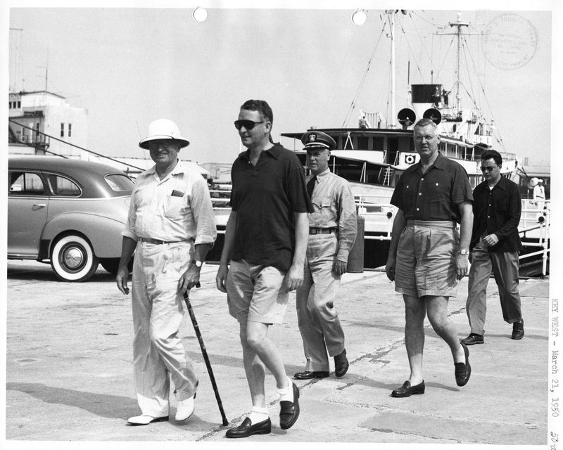 President Harry S. Truman Walks to Truman Beach During a Visit to Key ...