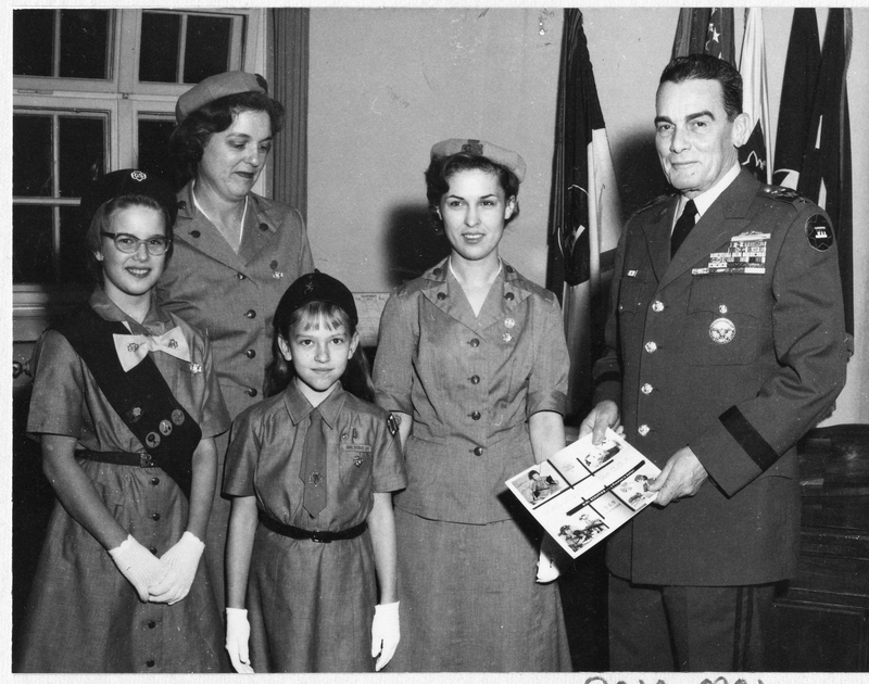 Lieutenant General Louis W. Truman Receives His Offical Girl Scout