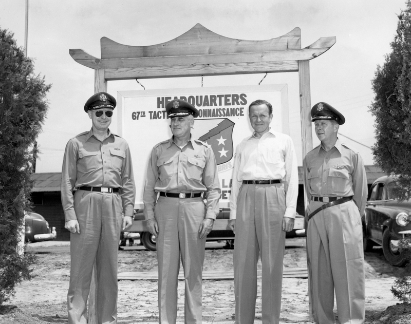 Air Force Officers with Under Secretary of the Air Force Roswell Gilpatric Harry S. Truman