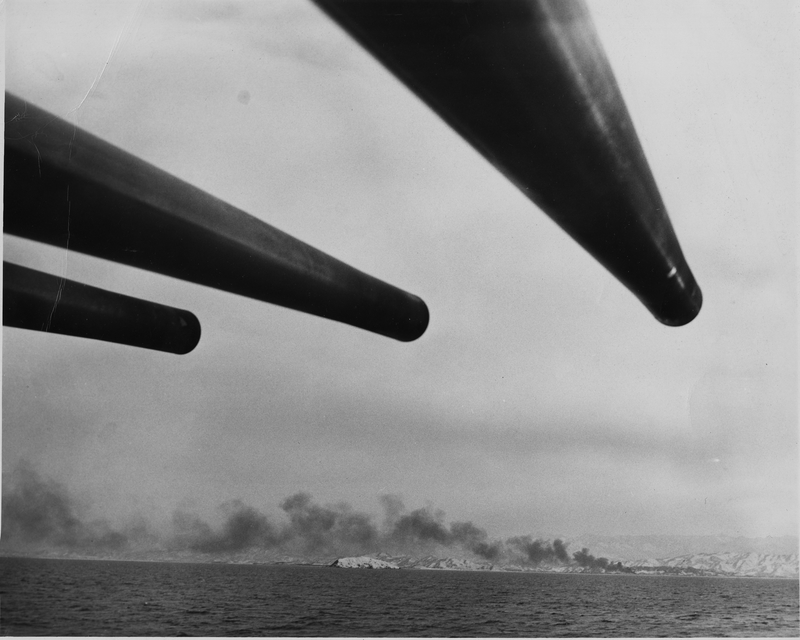 USS Manchester Bombards Wonson, Korea Harry S. Truman