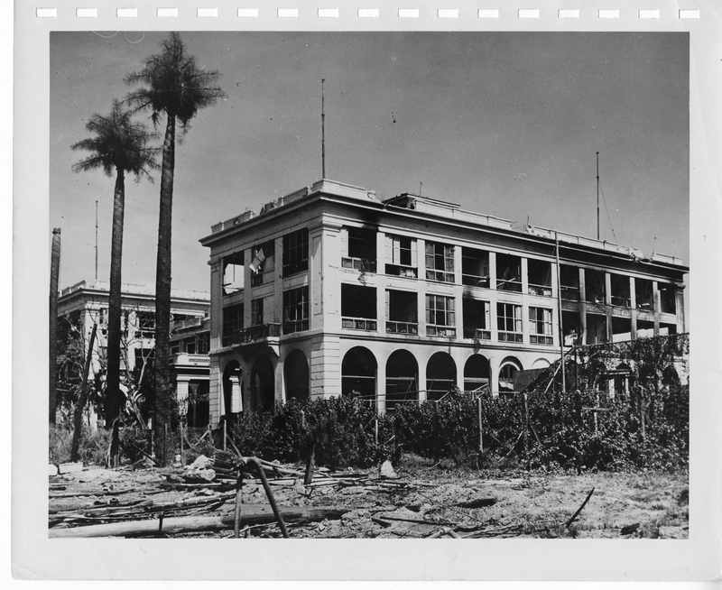 A Bombed Out Building Harry S. Truman