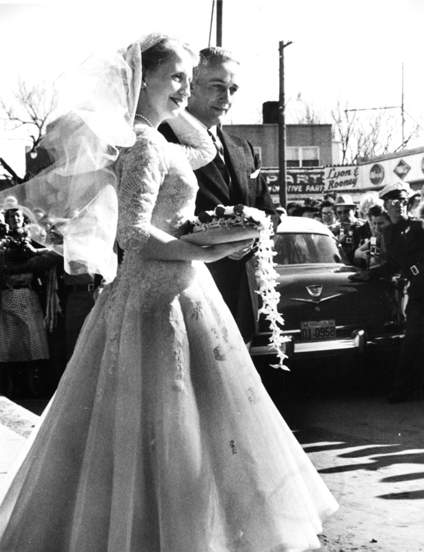Margaret Truman Daniel and E. Clifton Daniel, Jr. On Their Wedding Day