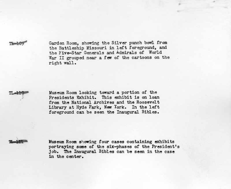 Museum exhibit label | Harry S. Truman