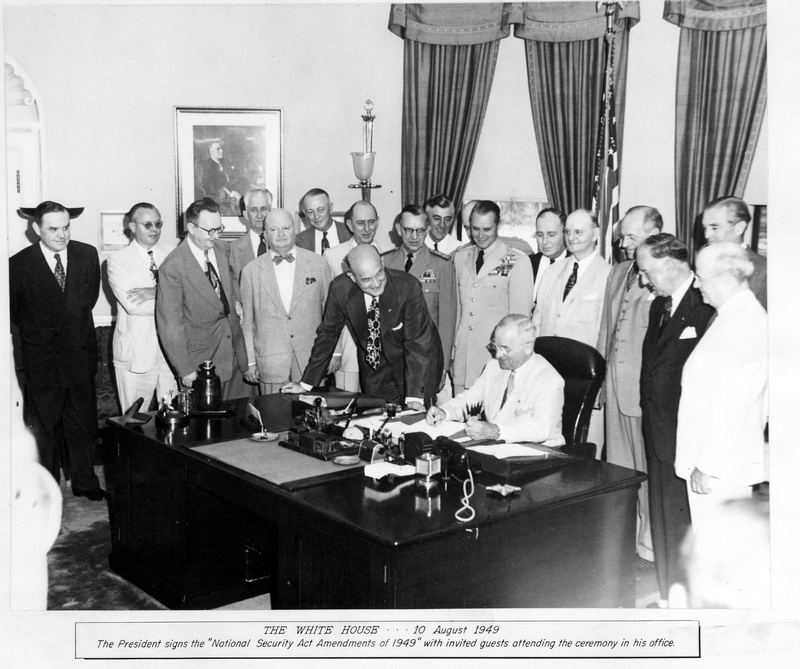 President Harry S. Truman Signing National Security Act Amendment of ...