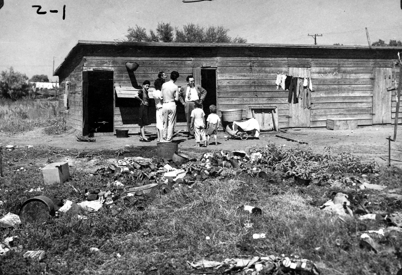 General view of Mathis, Texas labor camp Harry S. Truman