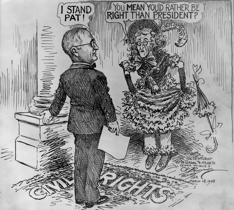 Clifford Berryman Civil Rights Cartoon | Harry S. Truman