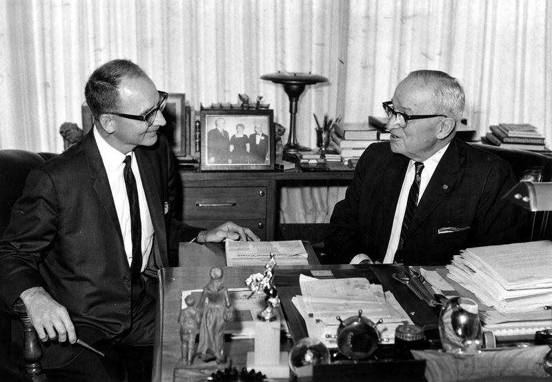James R. Fuchs meets with former President Truman in his office | Harry ...