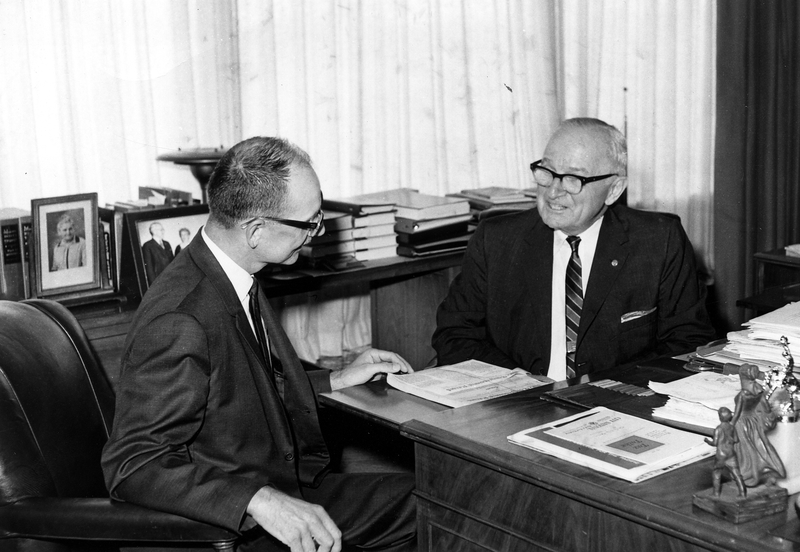 James R. Fuchs with Truman in his office | Harry S. Truman