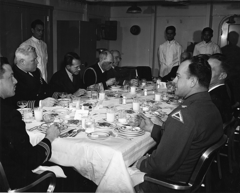 Lunch on the U.S.S. Franklin Roosevelt | Harry S. Truman