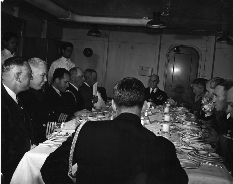Lunch on the U.S.S. Franklin Roosevelt | Harry S. Truman
