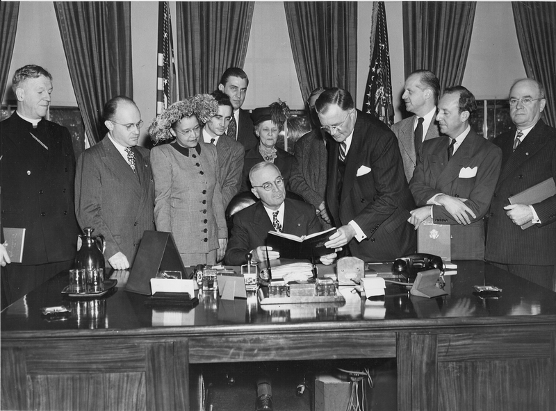 President Harry S. Truman Receives the Committee on Civil