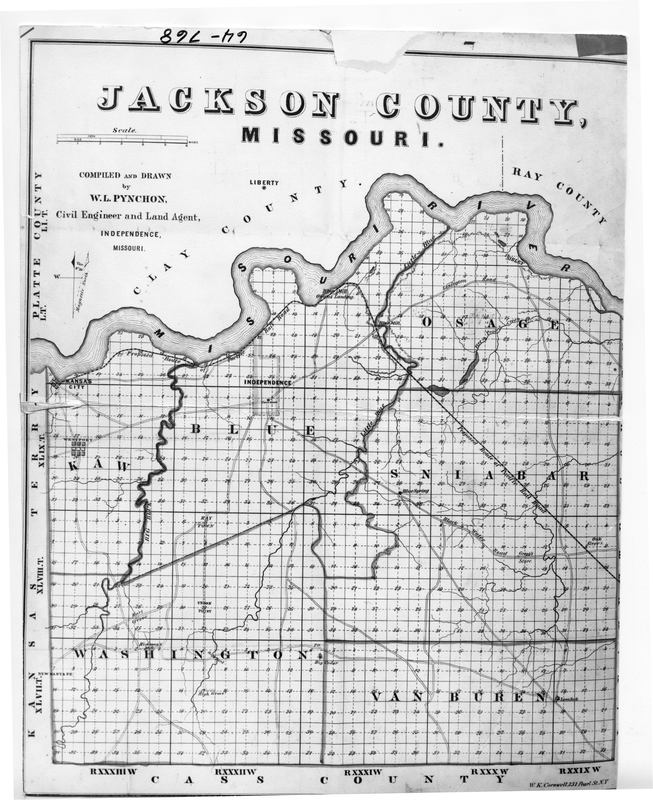 Map of Jackson County, Missouri by W. L. Pynchon Harry S. Truman