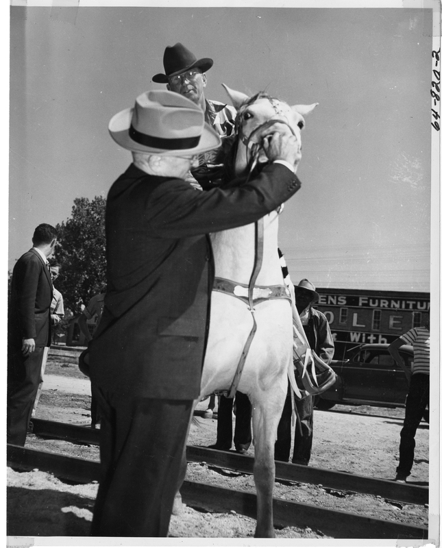 President Harry S. Truman With Horse in Ardmore, Oklahoma Harry S. Truman