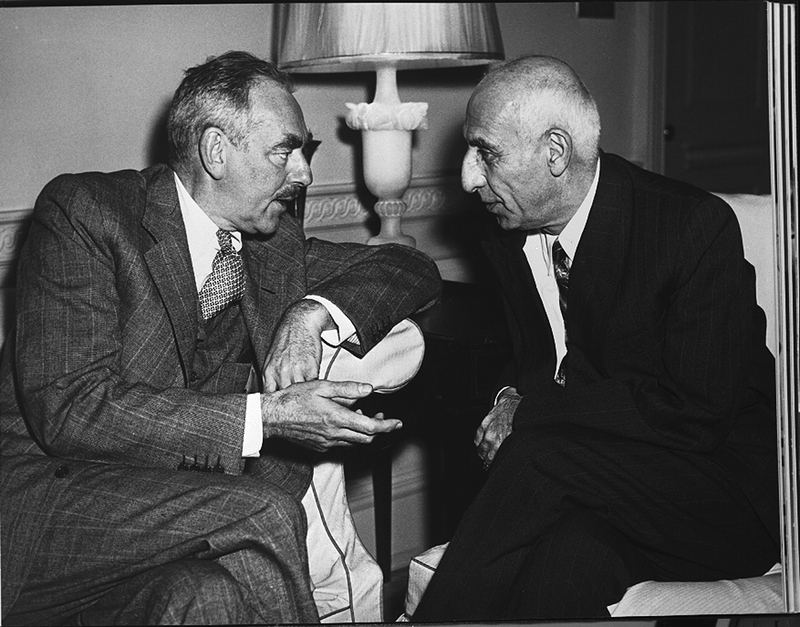 Prime Minister Mohammed Mossadegh Of Iran Speaking With Dean Acheson Harry S Truman