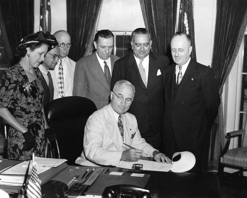 President Harry S. Truman Signs Bill for Elections in Puerto Rico ...