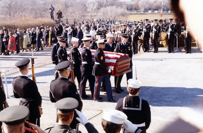 Honor Guard Carries Casket of Former President Harry S. Truman Harry
