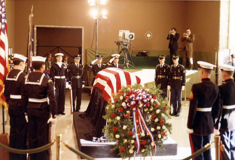 Honor Guard Watching Over Casket Harry S. Truman
