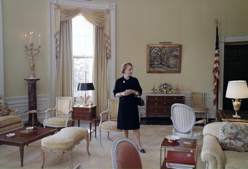 pics Yellow Oval Room margaret truman in yellow oval room of