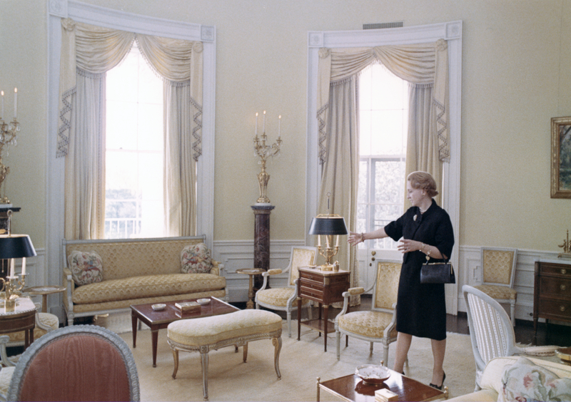Margaret Truman In Yellow Oval Room Of White House Harry S
