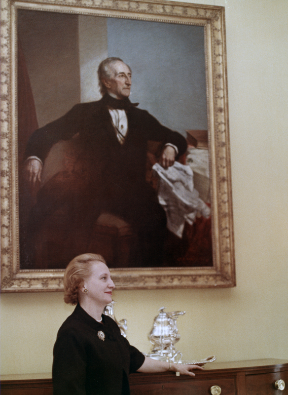 Margaret Truman In Yellow Oval Room Of White House Harry S