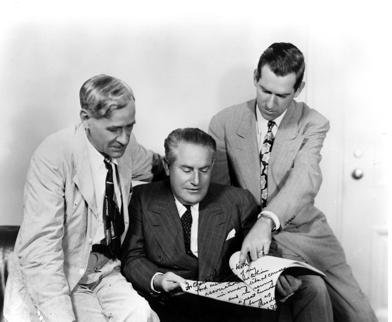 Charles Ross, Samuel I. Rosenman and Matt Connelly Harry S. Truman