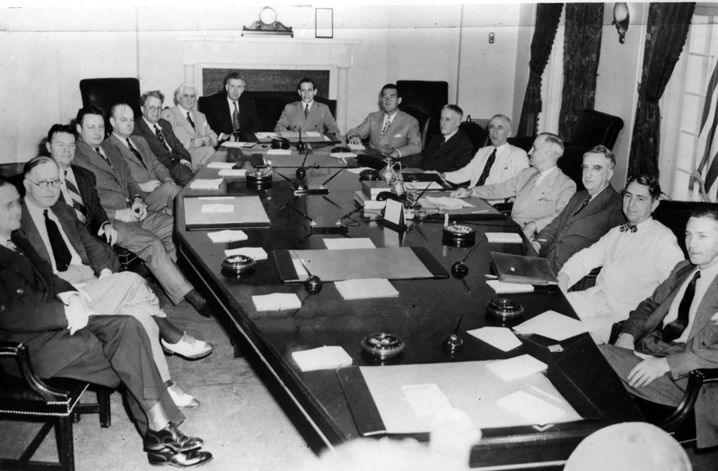 President Truman And His Cabinet Harry S Truman
