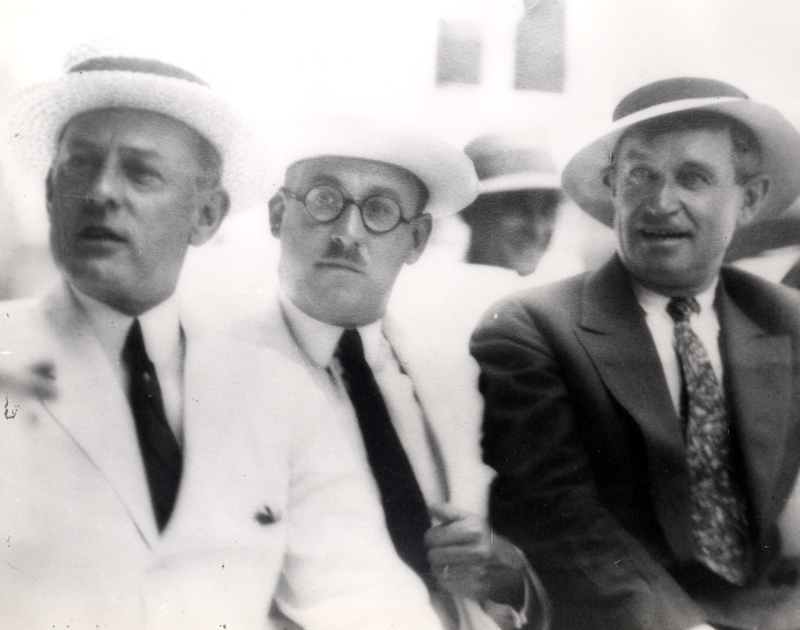 Sidney W. Souers with Will Rogers Harry S. Truman