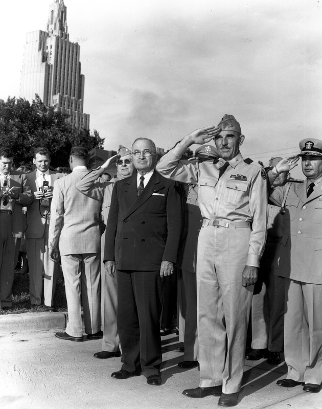 Truman at the Dedication of a National Guard Armory in Kansas City