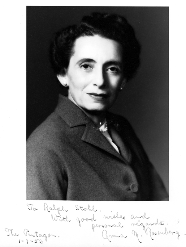 A Portrait Photo Of Anna M Rosenberg Harry S Truman