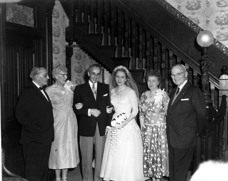 Truman and Daniel families on Margaret's wedding day Harry S. Truman