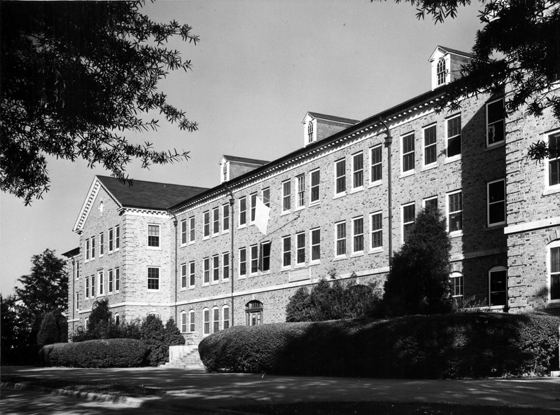 View of barracks at U. S. Marine Base, Quantico, VA Harry S. Truman