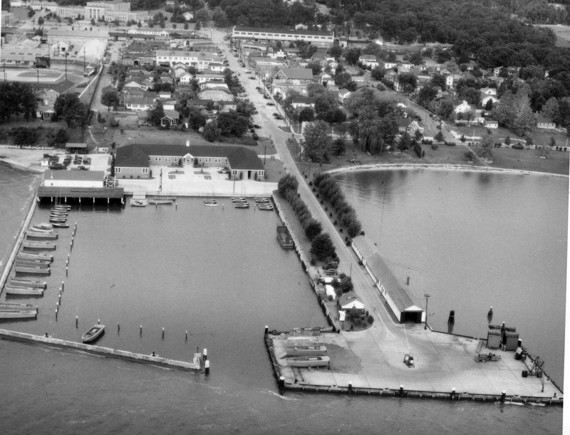 Aerial view of U. S. Marine Base, Quantico, VA Harry S. Truman