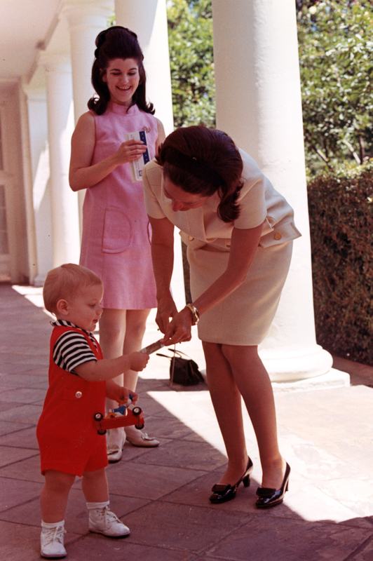 Luci Baines Johnson Nugent, Lady Bird Johnson, and grandson Patrick