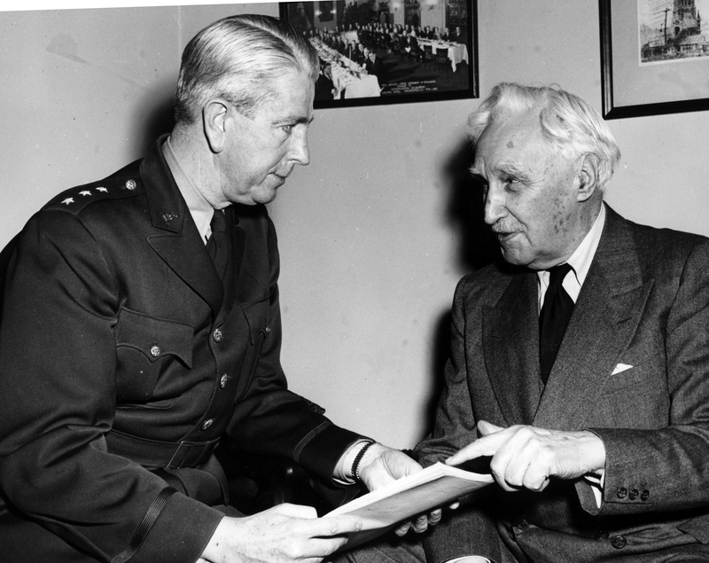 Lt. General Albert C. Wedemeyer with Rep. Charles Eaton (N.J.) Harry