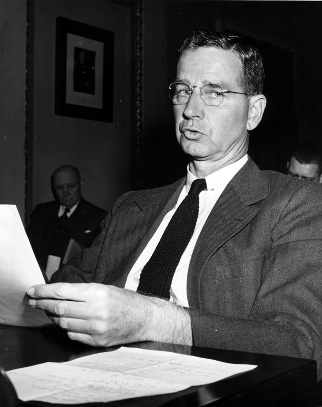 Cornelius Vanderbilt Whitney testifying before the Senate Harry S. Truman