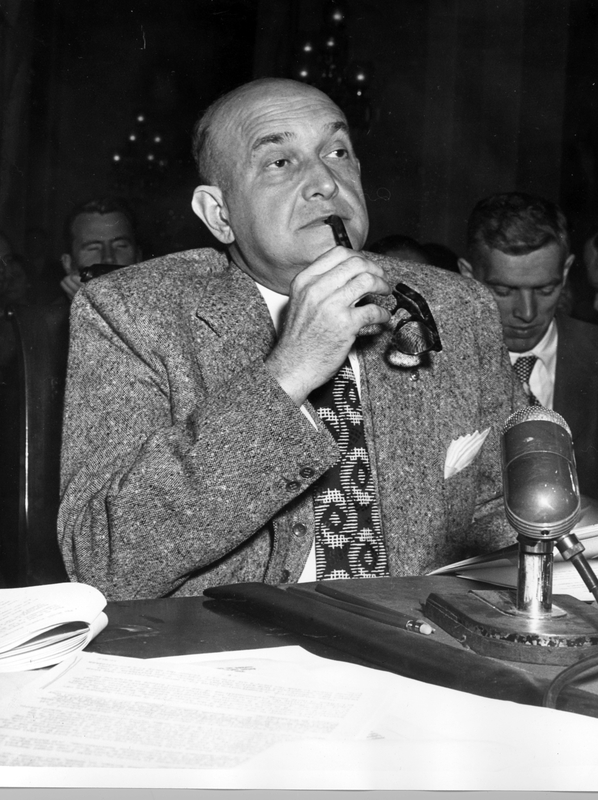 Photo Of Secretary Of Defense Louis Johnson Appearing Before The House Armed Services Committee Harry S Truman