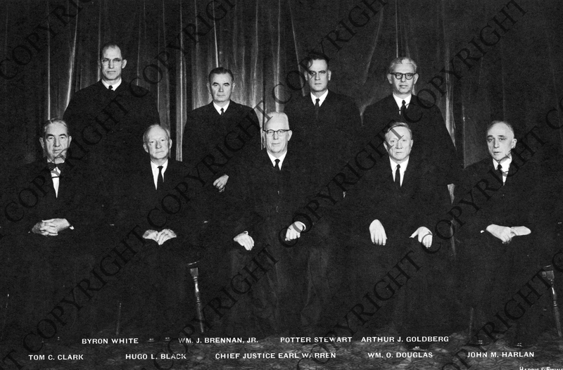 Formal Photo of the Supreme Court in 1963 Harry S Truman