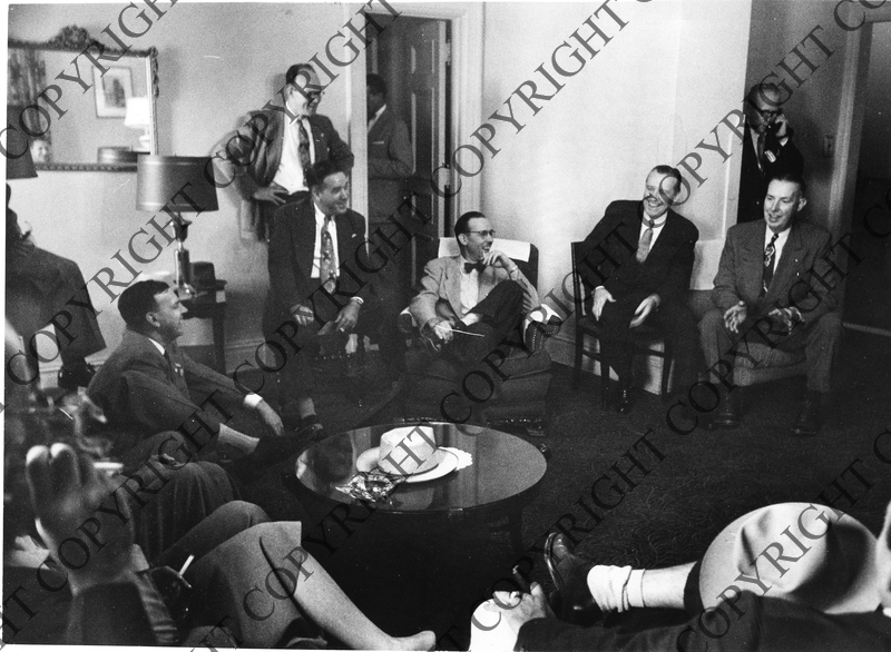 Chapman Talks to Labor Leaders Harry S. Truman