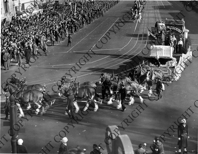 Missouri Inaugural Parade Float Harry S. Truman