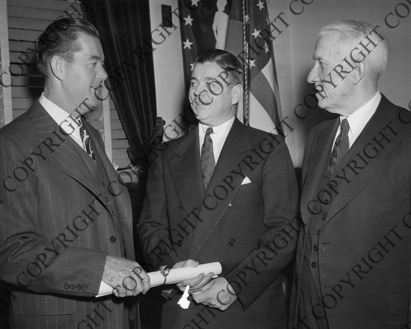 Hannegan Accepts Commissioner of Internal Revenue Harry S. Truman